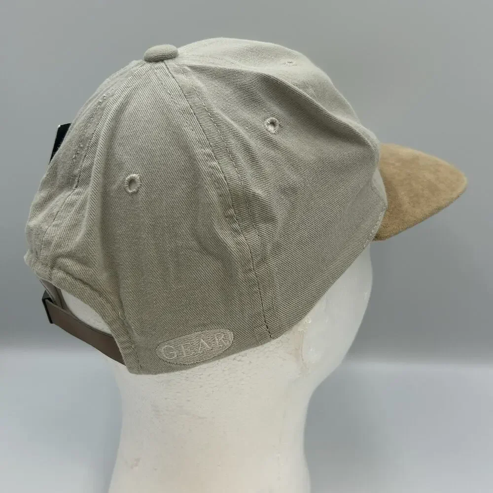 Vintage Wickes Lumber NEW Golf Snapback Baseball Hat Tan Adjustable Casual 1990s